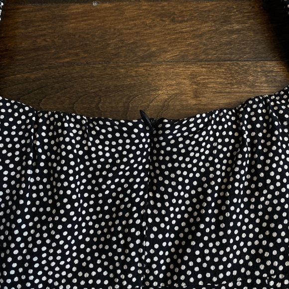 ZARA DRAPED POLKA DOT DRESS TRF - Picture 9 of 16